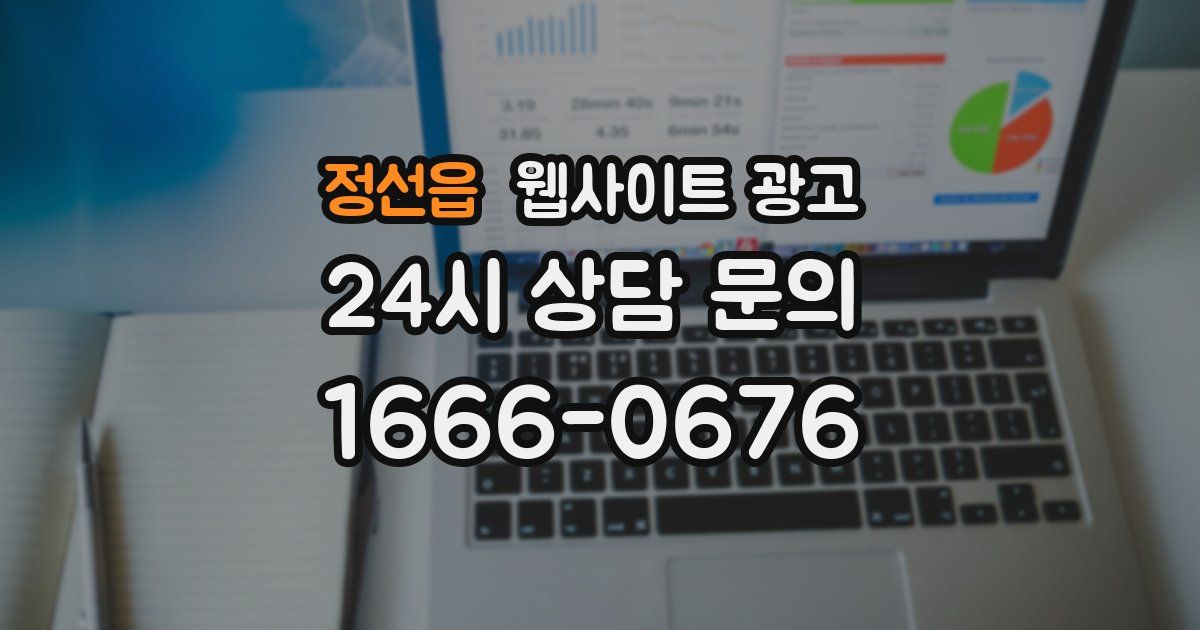 정선읍 웹사이트 광고
