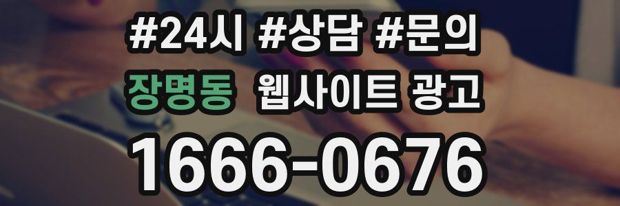 장명동 웹사이트 광고