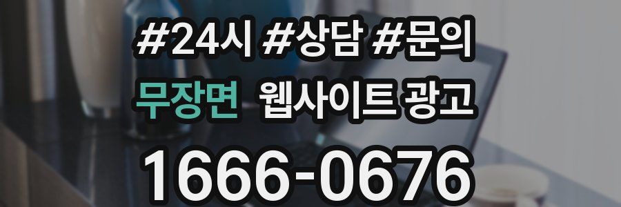 무장면 웹사이트 광고