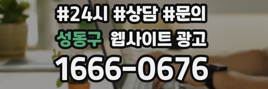 성동구 웹사이트 광고
