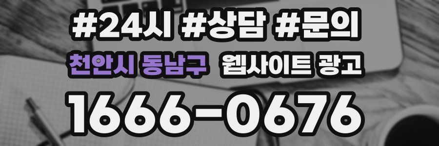 천안시 동남구 웹사이트 광고