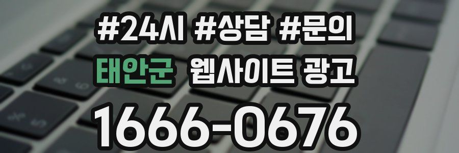 태안군 웹사이트 광고