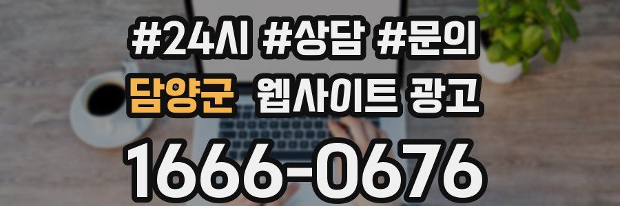 담양군 웹사이트 광고