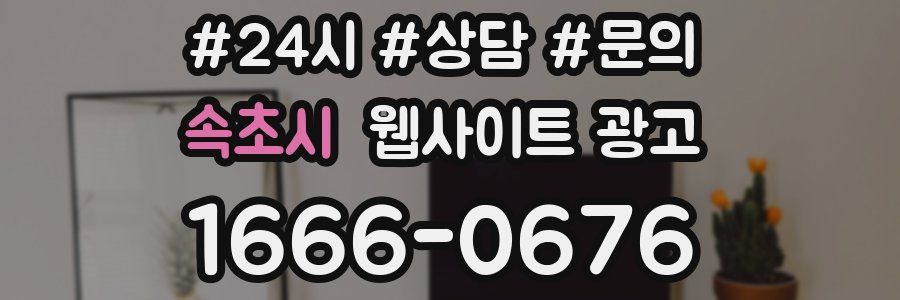 속초시 웹사이트 광고