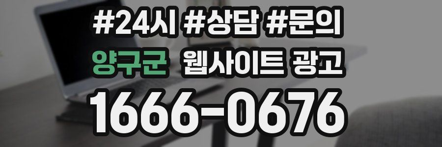 양구군 웹사이트 광고