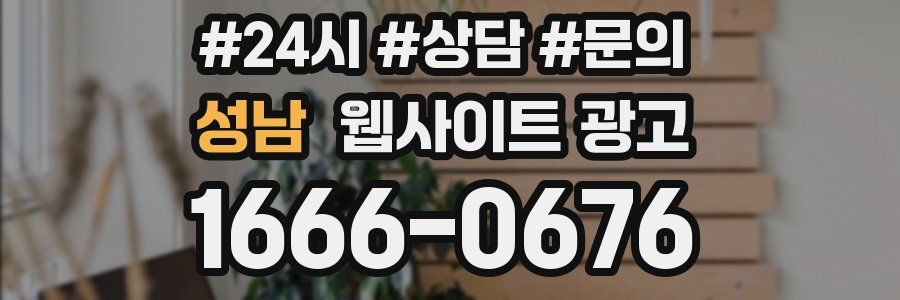 성남 웹사이트 광고