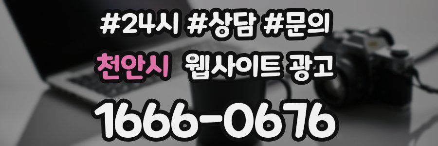 천안시 웹사이트 광고