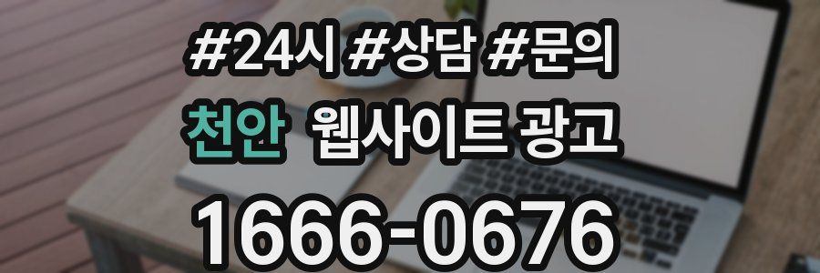 천안 웹사이트 광고