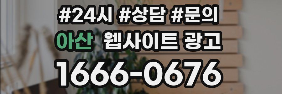 아산 웹사이트 광고
