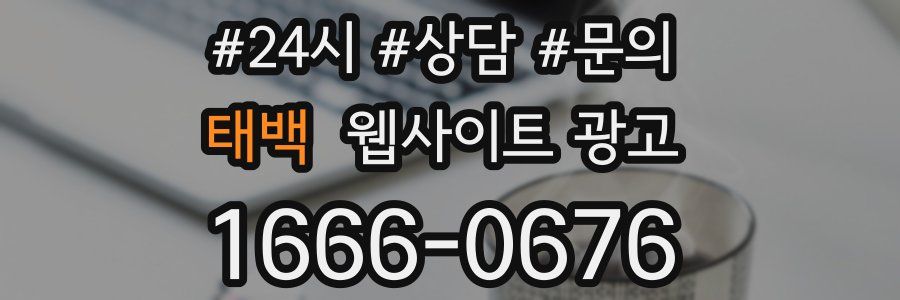 태백 웹사이트 광고