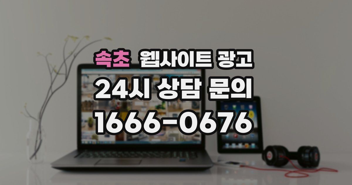 속초 웹사이트 광고