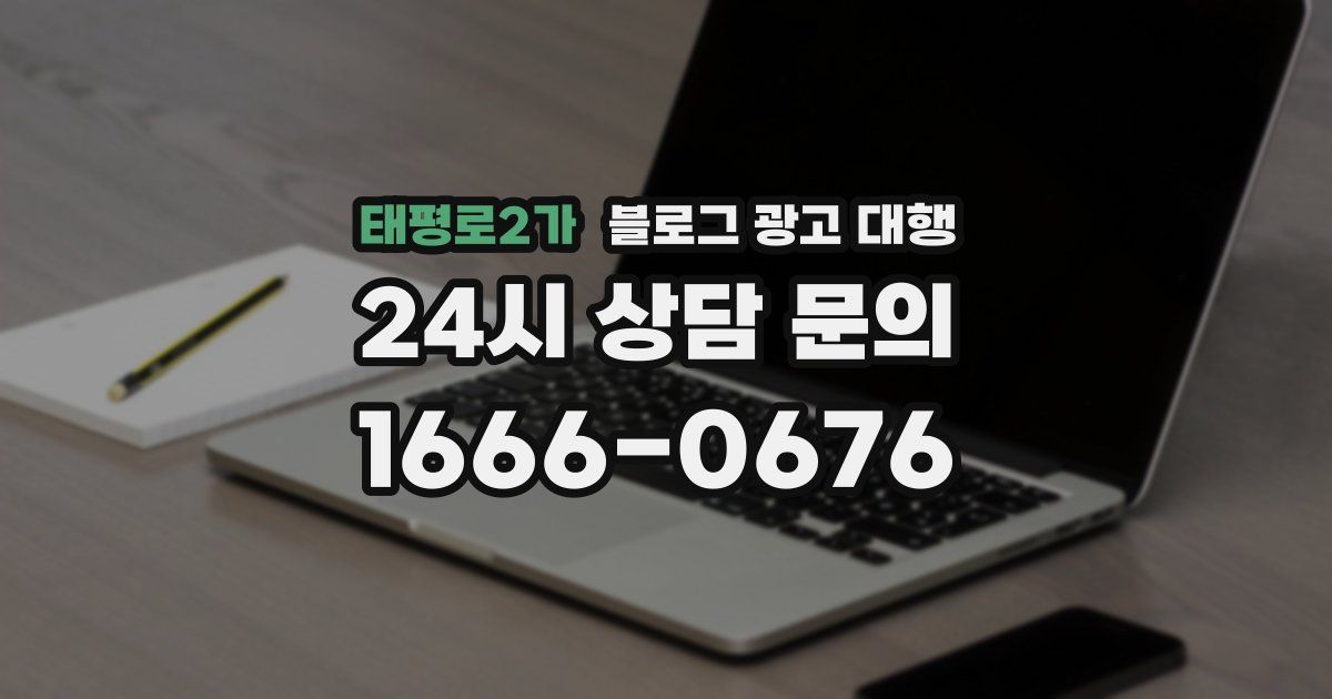 태평로2가 블로그 광고 대행