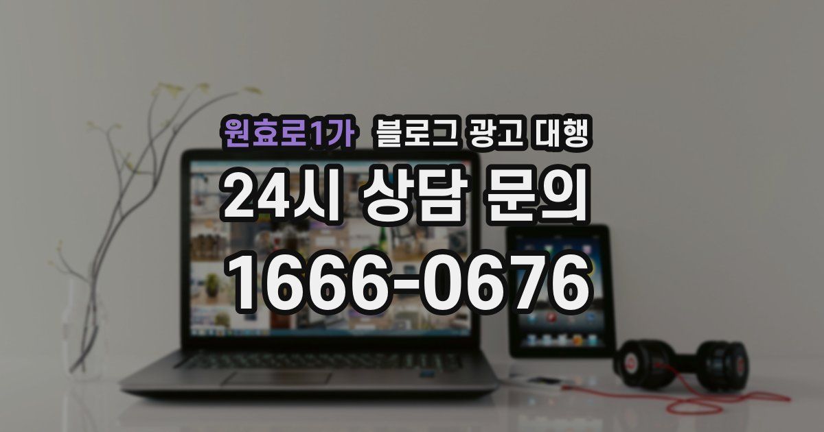 원효로1가 블로그 광고 대행