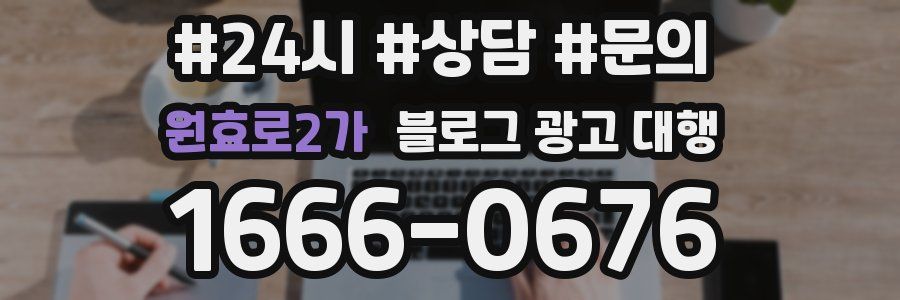 원효로2가 블로그 광고 대행