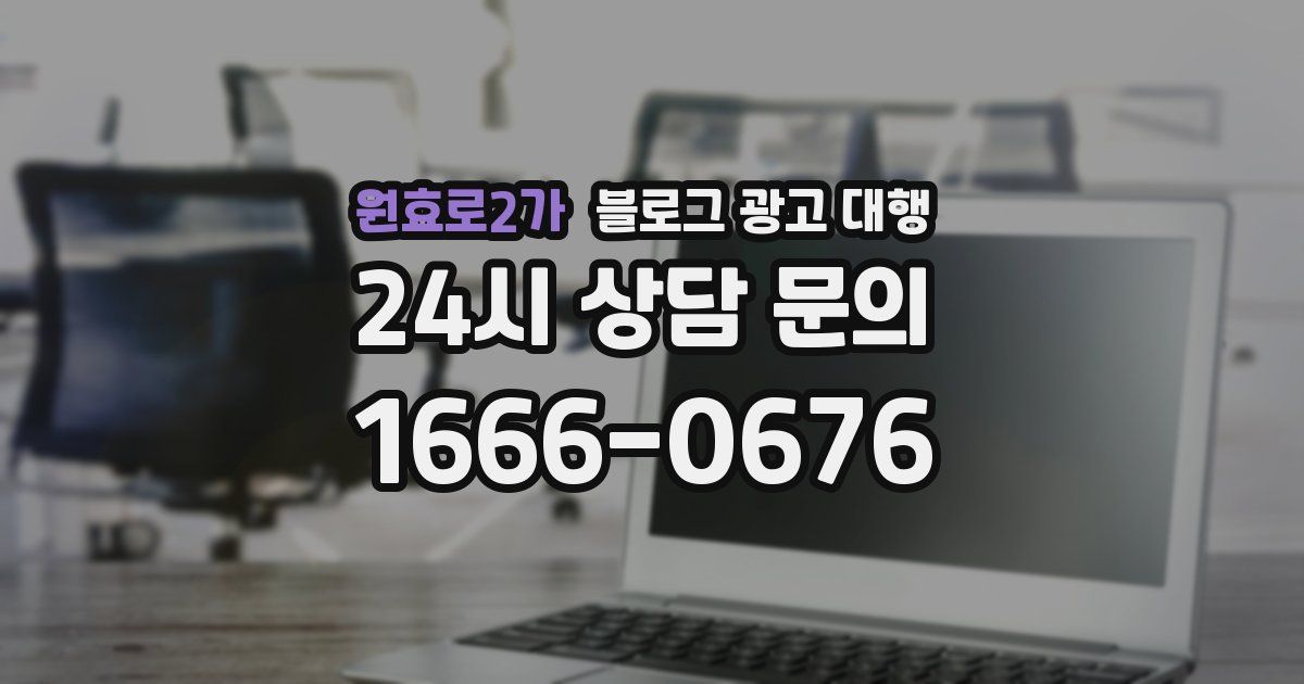 원효로2가 블로그 광고 대행