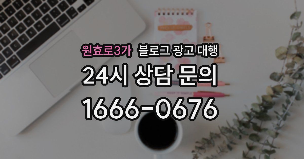 원효로3가 블로그 광고 대행