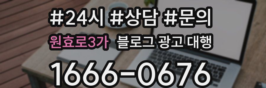 원효로3가 블로그 광고 대행