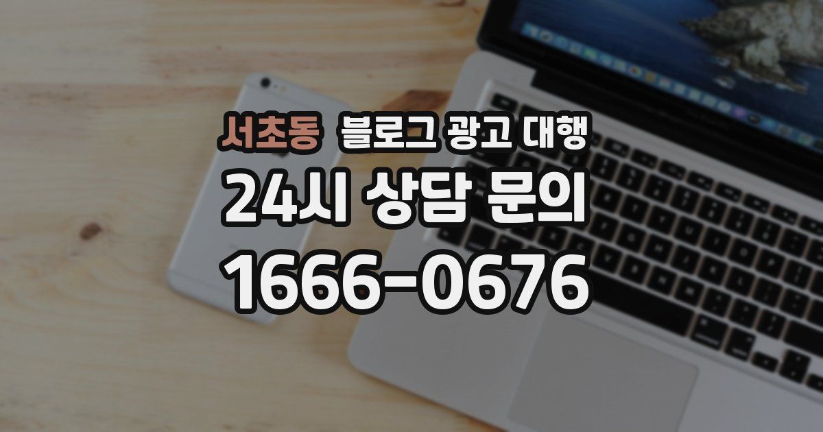 서초동 블로그 광고 대행