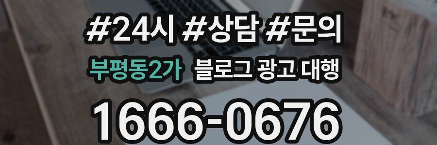 부평동2가 블로그 광고 대행
