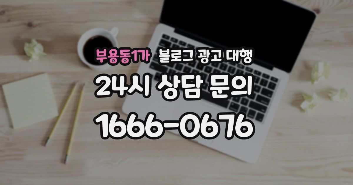 부용동1가 블로그 광고 대행