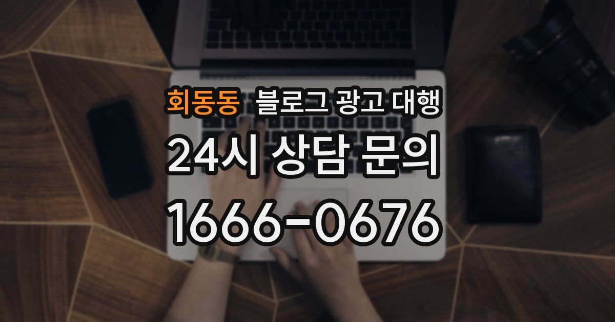 회동동 블로그 광고 대행