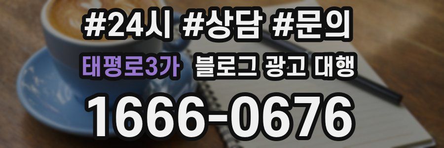 태평로3가 블로그 광고 대행