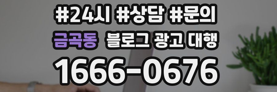금곡동 블로그 광고 대행