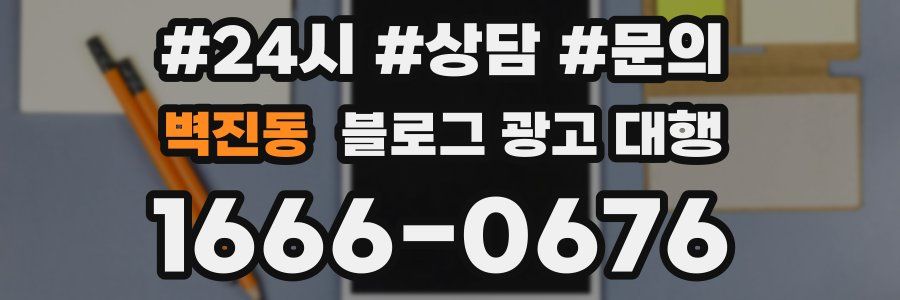 벽진동 블로그 광고 대행