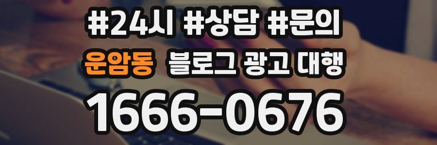 운암동 블로그 광고 대행