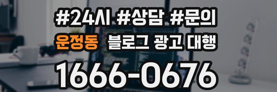 운정동 블로그 광고 대행