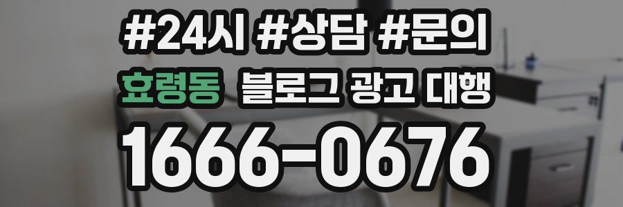 효령동 블로그 광고 대행