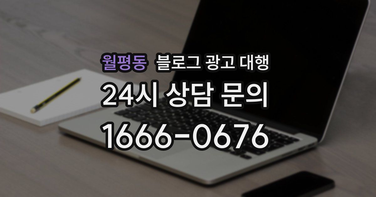 월평동 블로그 광고 대행