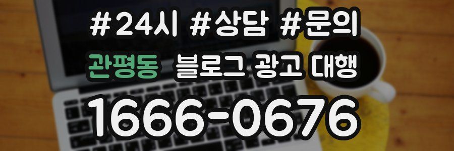 관평동 블로그 광고 대행