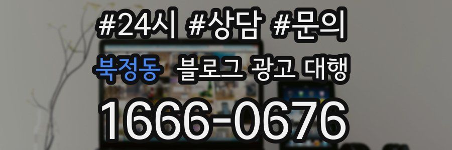 북정동 블로그 광고 대행