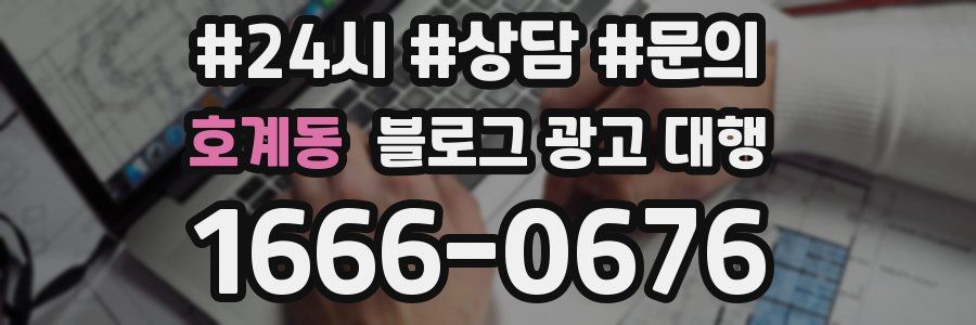 호계동 블로그 광고 대행