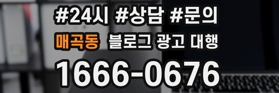 매곡동 블로그 광고 대행