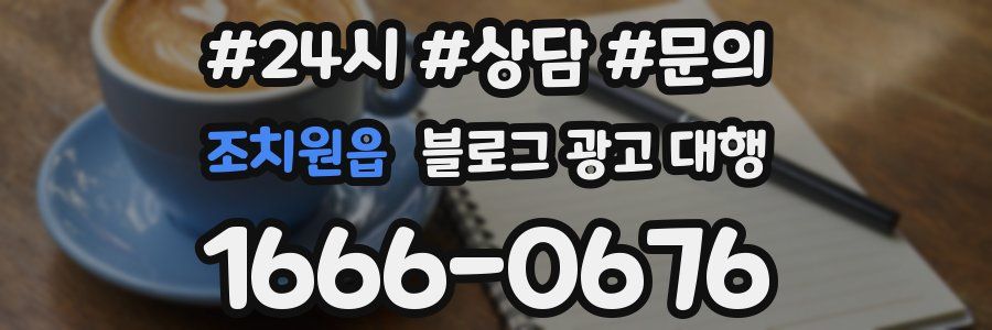 조치원읍 블로그 광고 대행