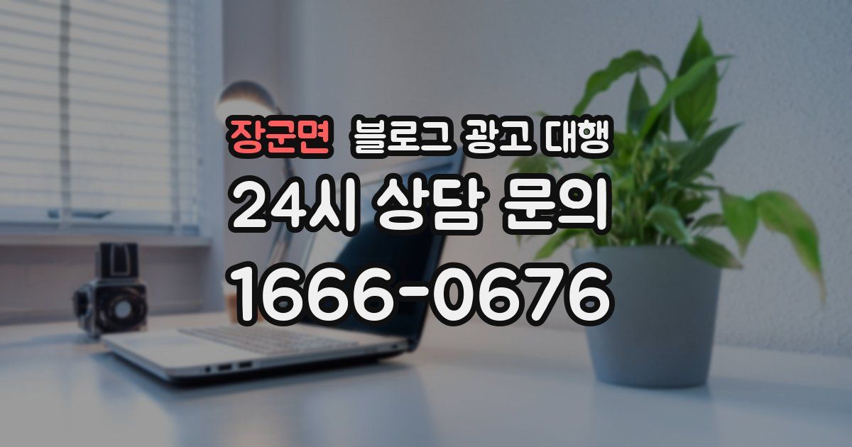 장군면 블로그 광고 대행