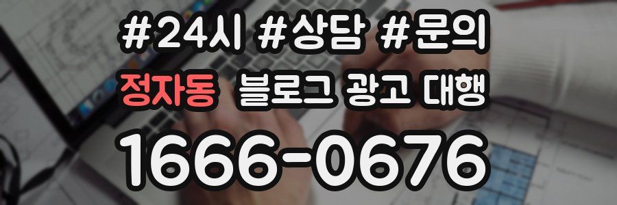 정자동 블로그 광고 대행