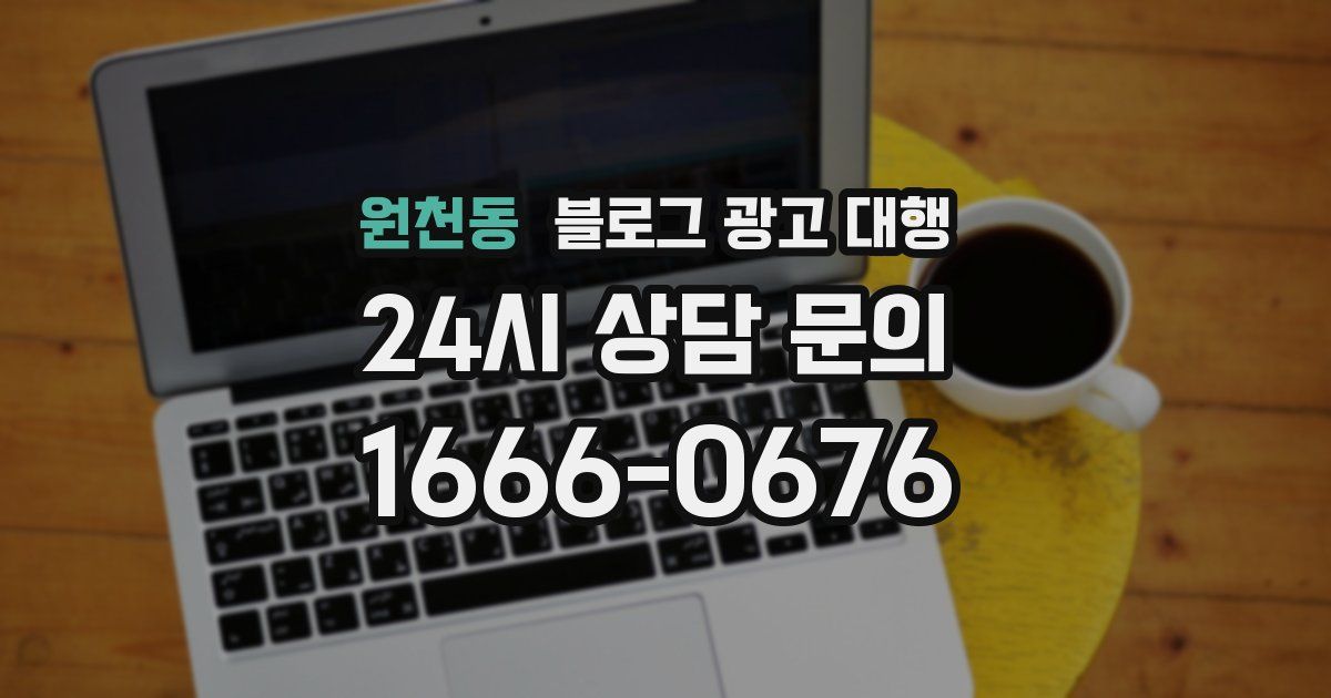 원천동 블로그 광고 대행