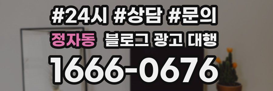 정자동 블로그 광고 대행