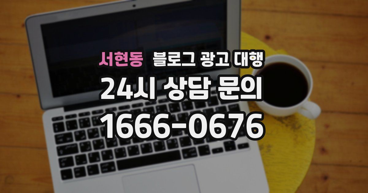 서현동 블로그 광고 대행