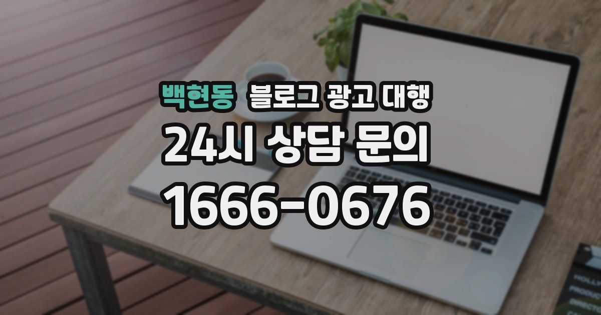 백현동 블로그 광고 대행