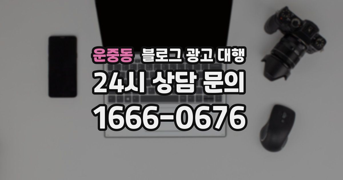 운중동 블로그 광고 대행