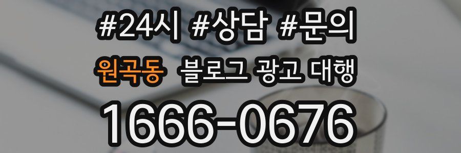 원곡동 블로그 광고 대행