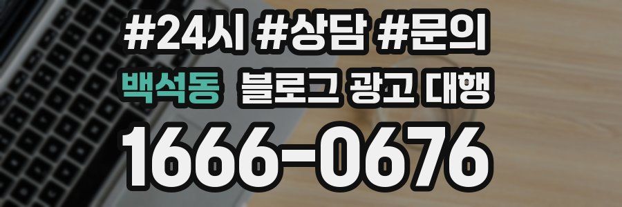 백석동 블로그 광고 대행
