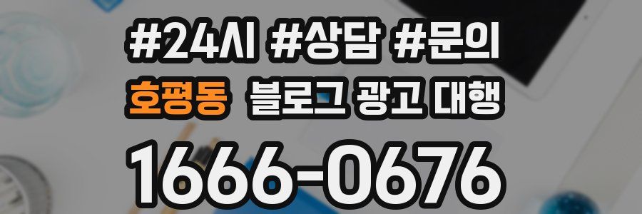 호평동 블로그 광고 대행