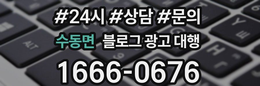수동면 블로그 광고 대행