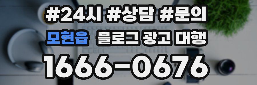 모현읍 블로그 광고 대행
