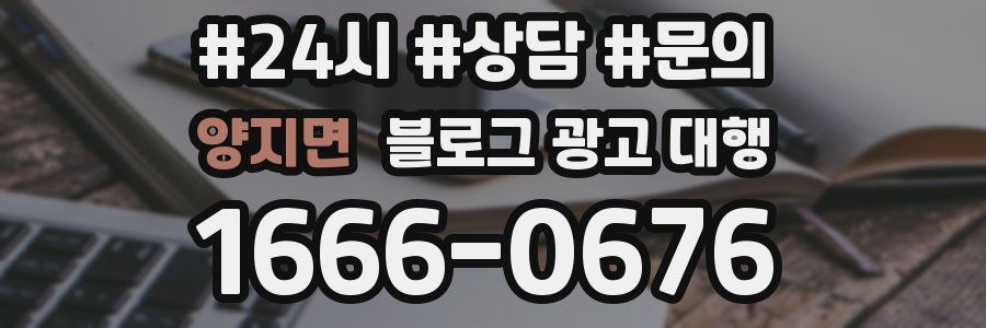 양지면 블로그 광고 대행